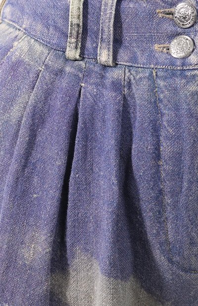 Льняные брюки BALMAIN разноцветного цвета по цене 238500 руб., арт. RF15331/I037, фото 5 Льняные брюки BALMAIN, арт. RF15331/I037, фото 5
