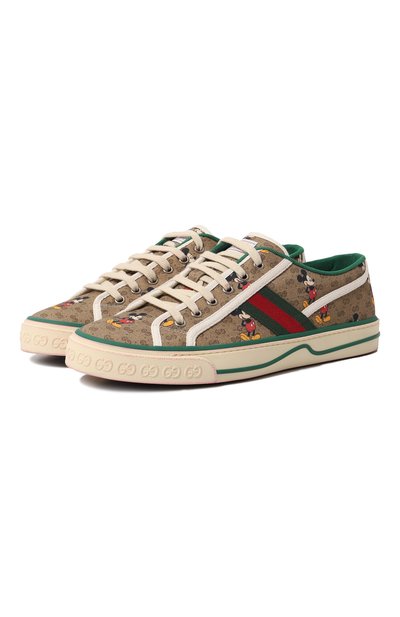 Текстильные кеды disney x gucci tennis 1977 GUCCI, арт. 606111 H0T10, фото 1