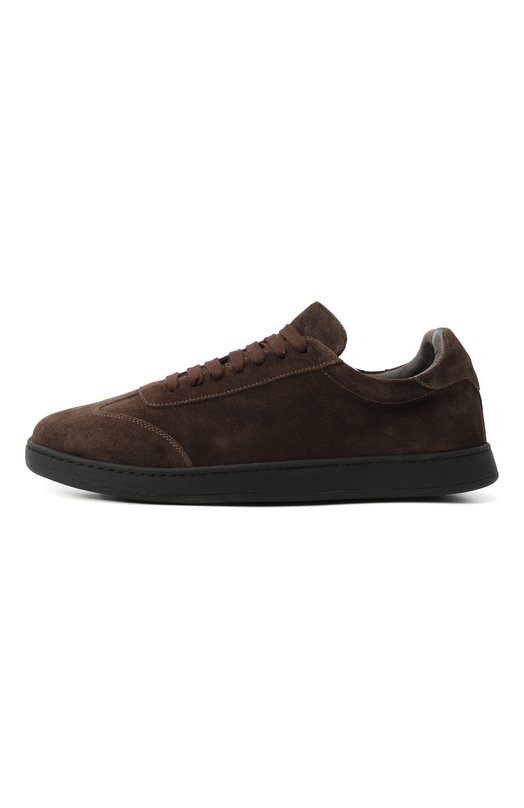 Замшевые кеды Corneliani 26TM59-2620932 Коричневый  26TM59-2620932 Фото 4