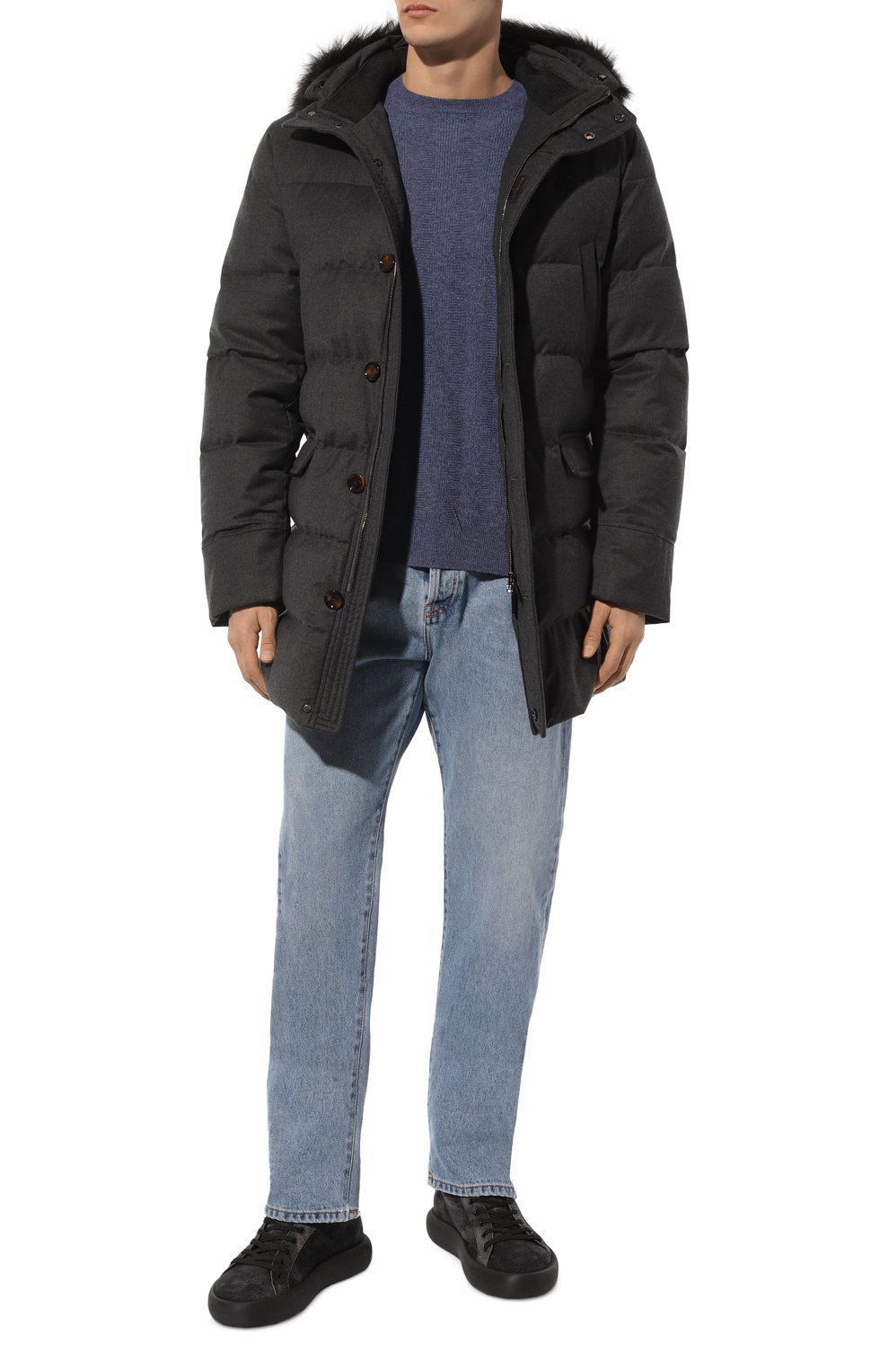 Пуховик barbieri-ll с отделкой из енота MOORER, арт. IREIBRA-LL_SET, фото 2