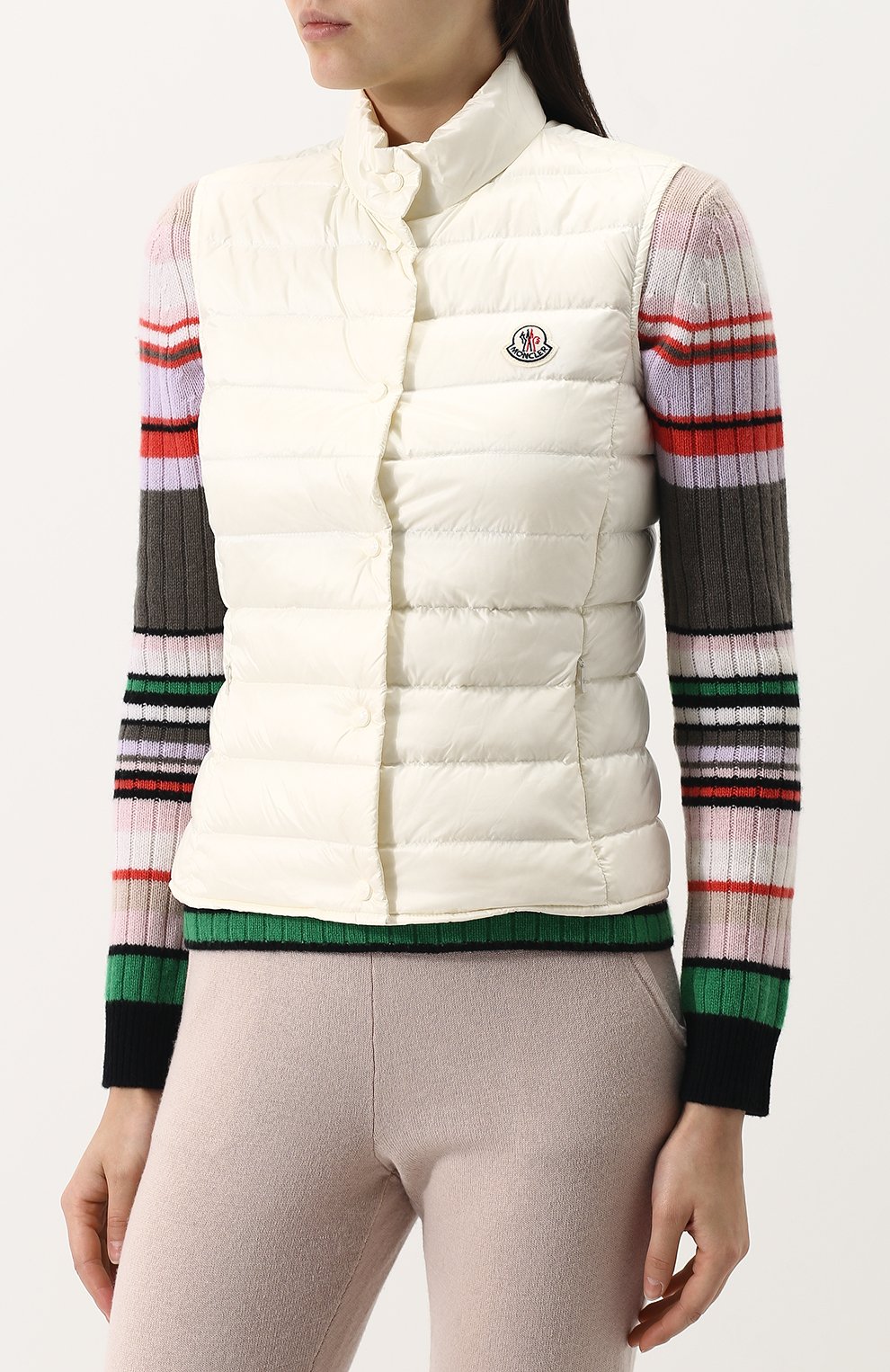 Стеганый пуховый жилет с воротником-стойкой MONCLER, арт. D1-093-48303-99-53048, фото 3