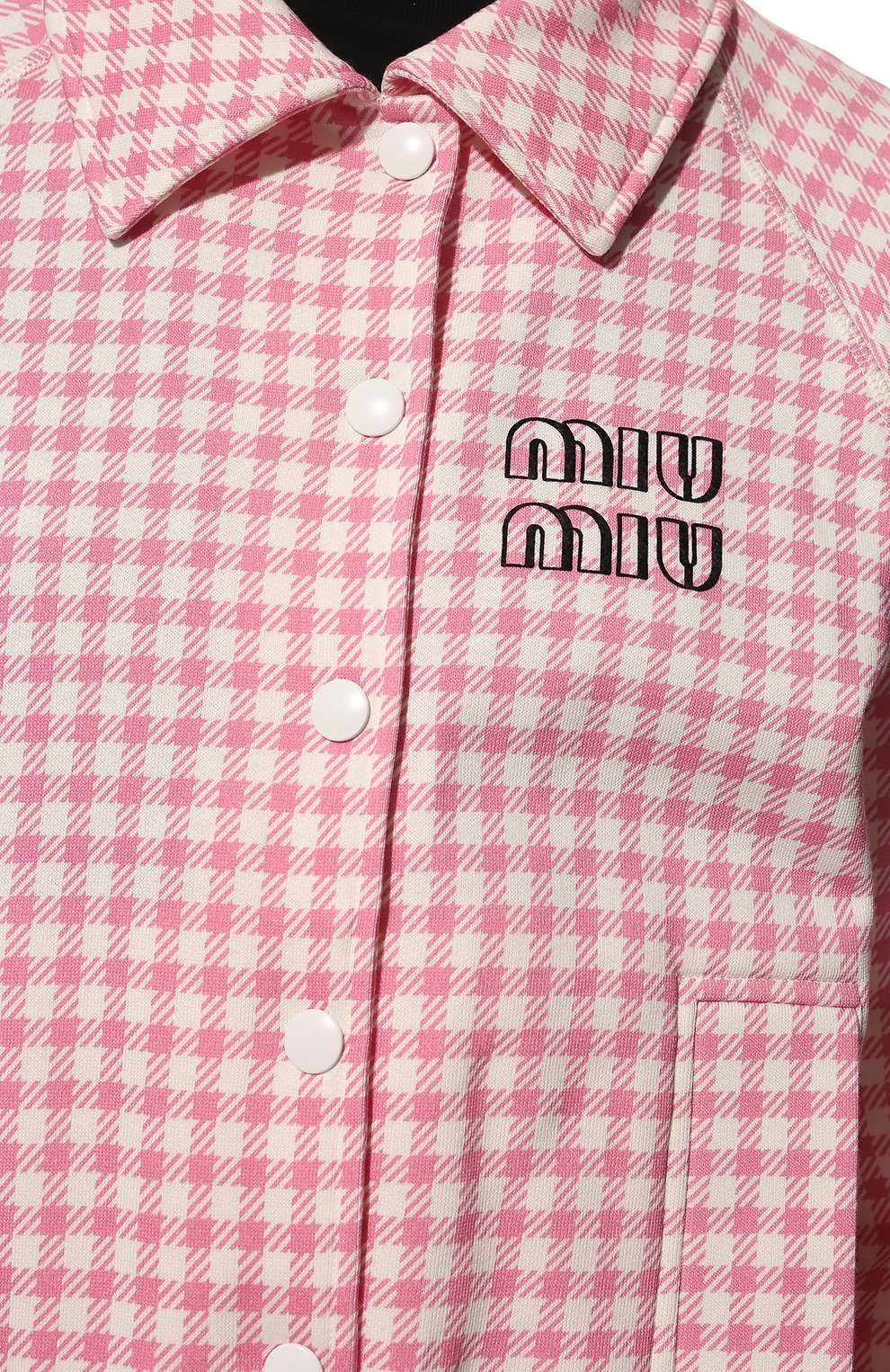 Хлопковый бомбер MIU MIU, арт. MJL818-10OP-F0UJ2, фото 5