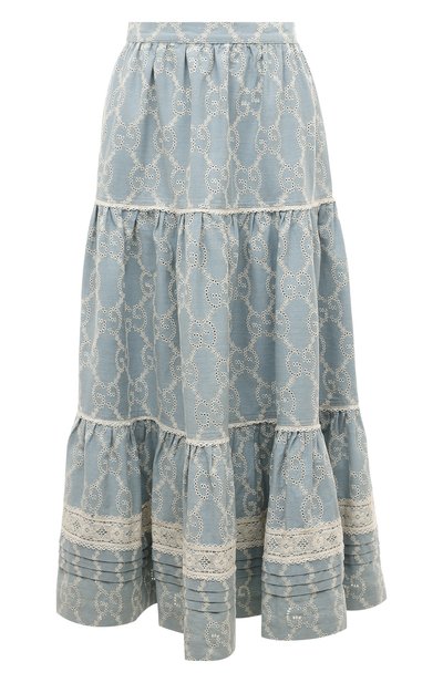 Женская хлопковая юбка GUCCI, арт. 573411 XDASS