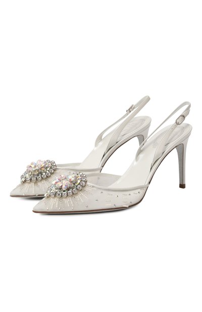 Женские текстильные туфли barbara 90 RENE CAOVILLA, арт. C11829-080/CRIN