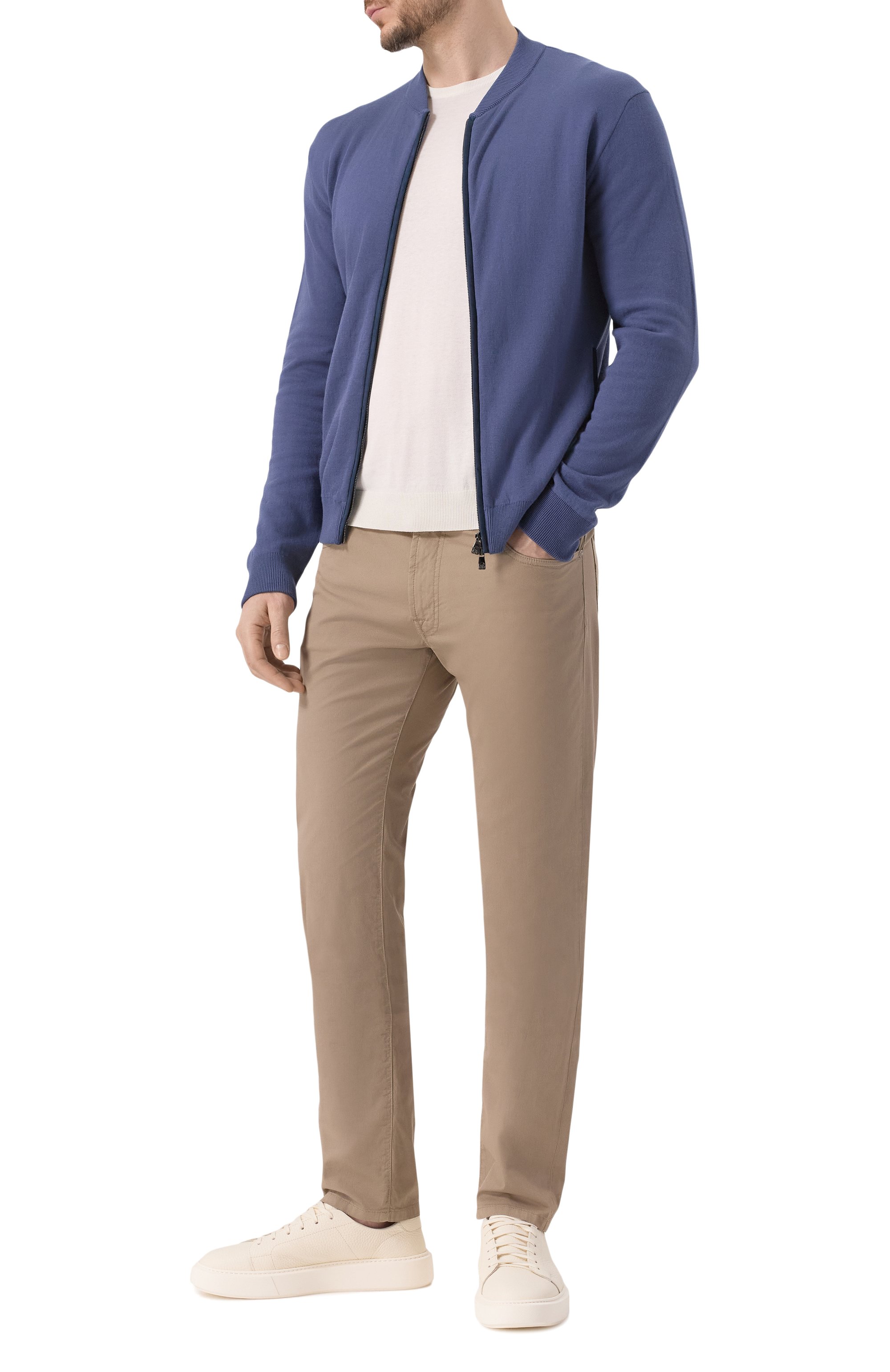 Кардиган из хлопка и льна CORNELIANI, арт. 25M590-2525175, фото 2