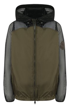 Женская куртка MONCLER хаки цвета, арт. F1-093-1A714-00-C0478 | Фото 1 (Статус проверки: Проверена категория; Рукава: Длинные; Длина (верхняя одежда): Короткие; Материал внешний: Синтетический материал; Кросс-КТ: Ветровка, Куртка; Драгоценные камни: Проставлено; Материал сплава: Проставлено)