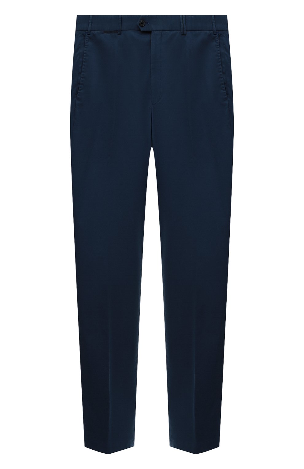 Хлопковые брюки HILTL темно-синего цвета по цене 22300 руб., арт. PEAKER S/73295/60-70, фото 1 Хлопковые брюки HILTL, арт. PEAKER S/73295/60-70, фото 1