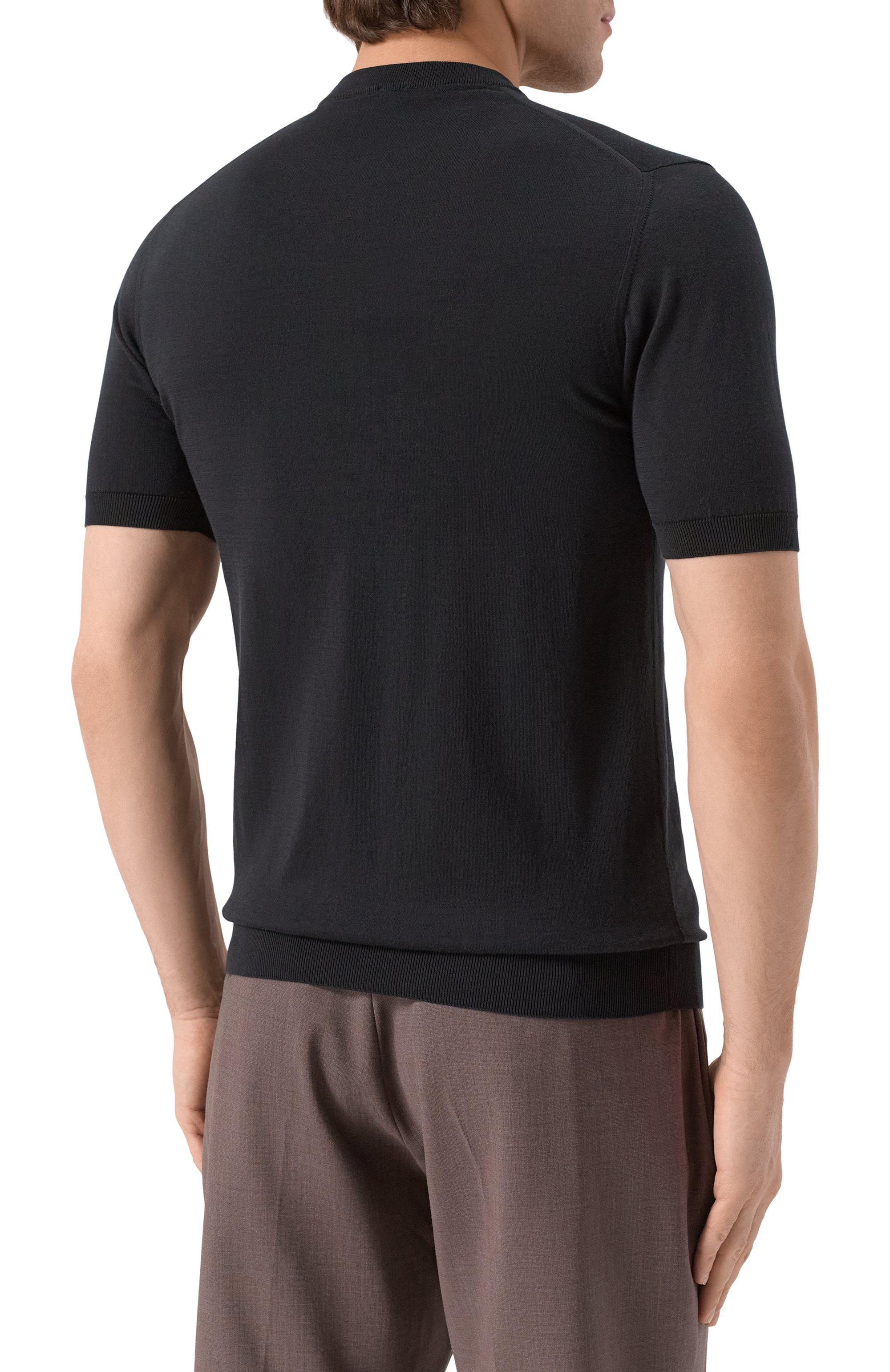 Хлопковый джемпер FEDELI черного цвета по цене 36900 руб., арт. 8UED8014, фото 4 Хлопковый джемпер FEDELI, арт. 8UED8014, фото 4