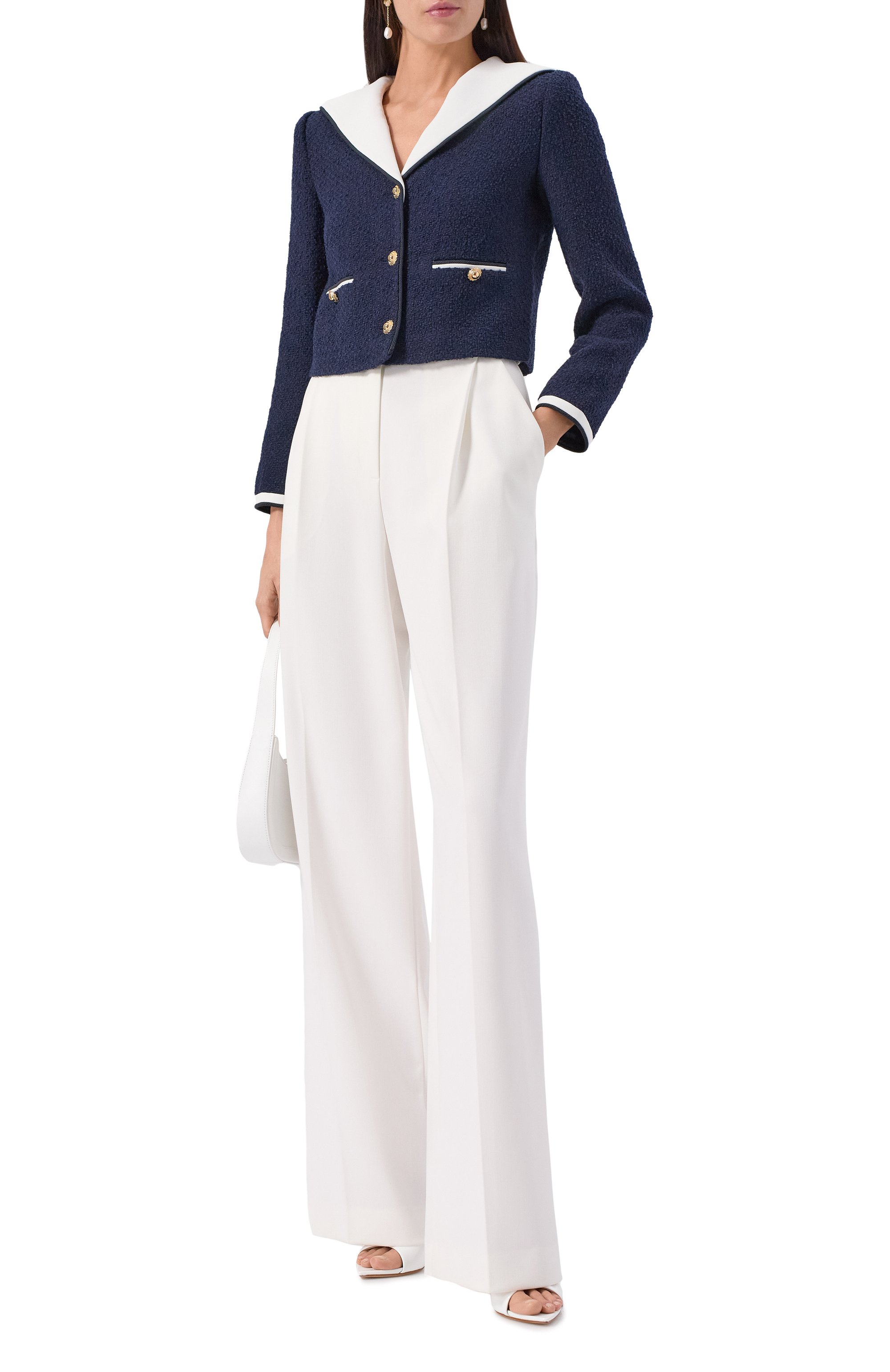 Твидовый жакет SELF-PORTRAIT, арт. PF25034JBL, фото 2