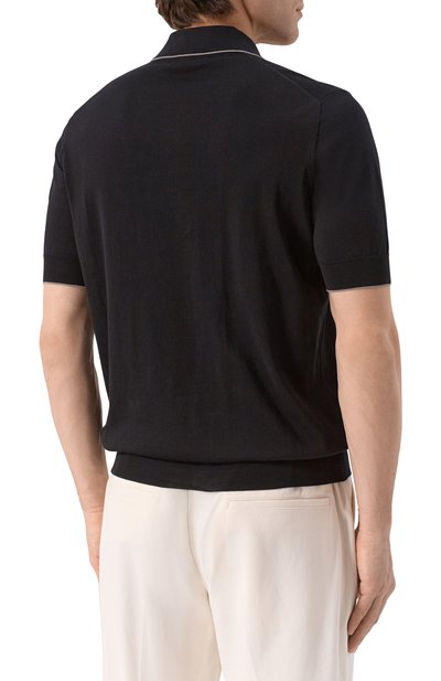 Хлопковое поло BRUNELLO CUCINELLI, арт. M29805205, фото 4