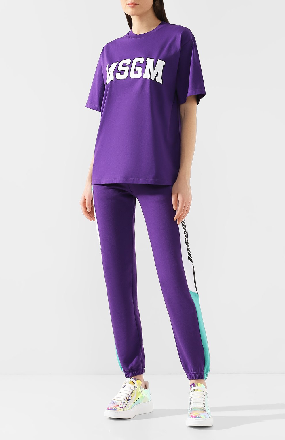 Хлопковая футболка MSGM, арт. 2841MDM162 207298, фото 2