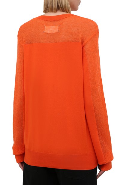 Хлопковый пуловер MAISON MARGIELA, арт. S51HA1099/S17676, фото 4