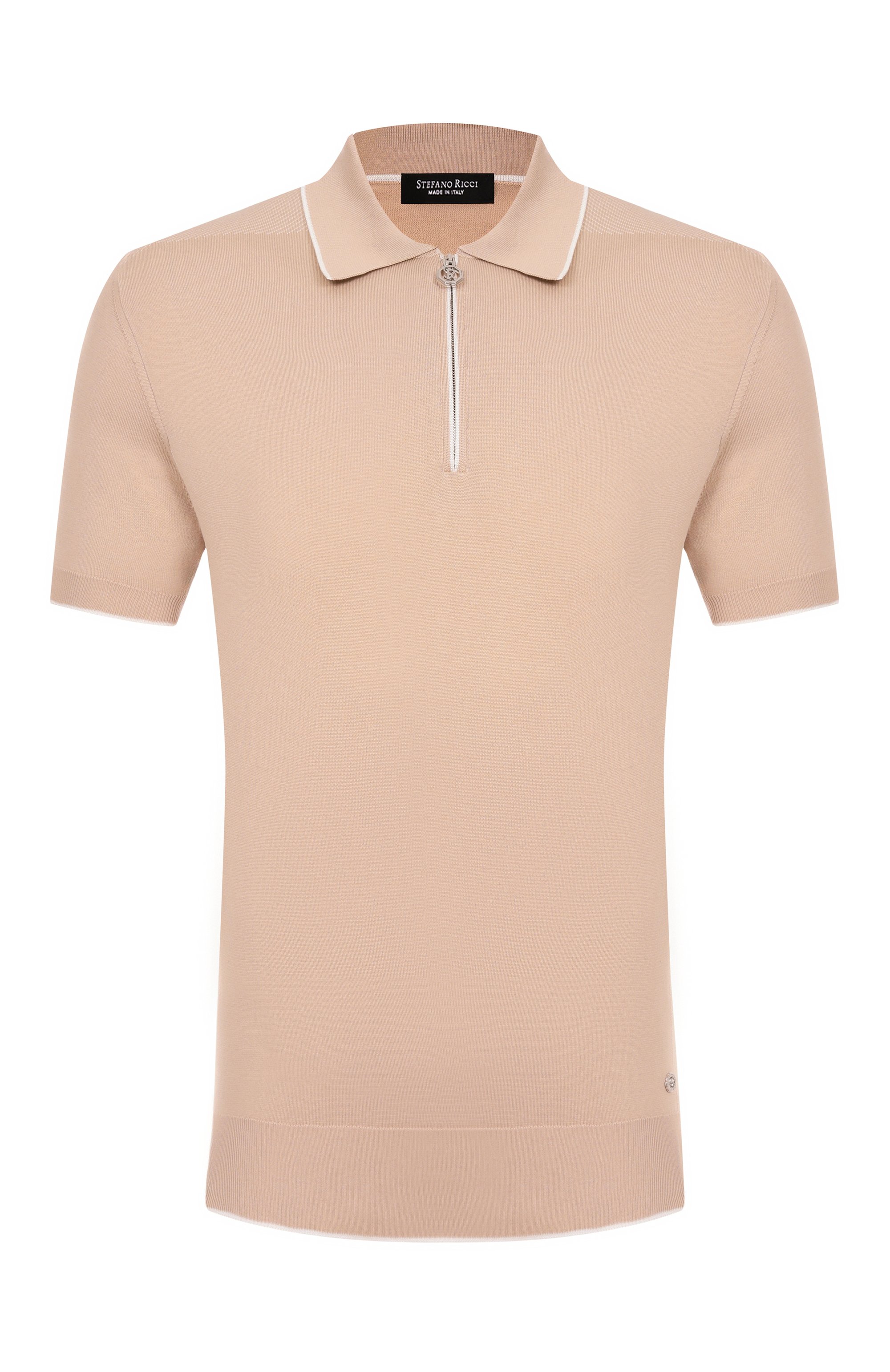 Поло из хлопка и шелка STEFANO RICCI, арт. K616580P31/R25104, фото 1