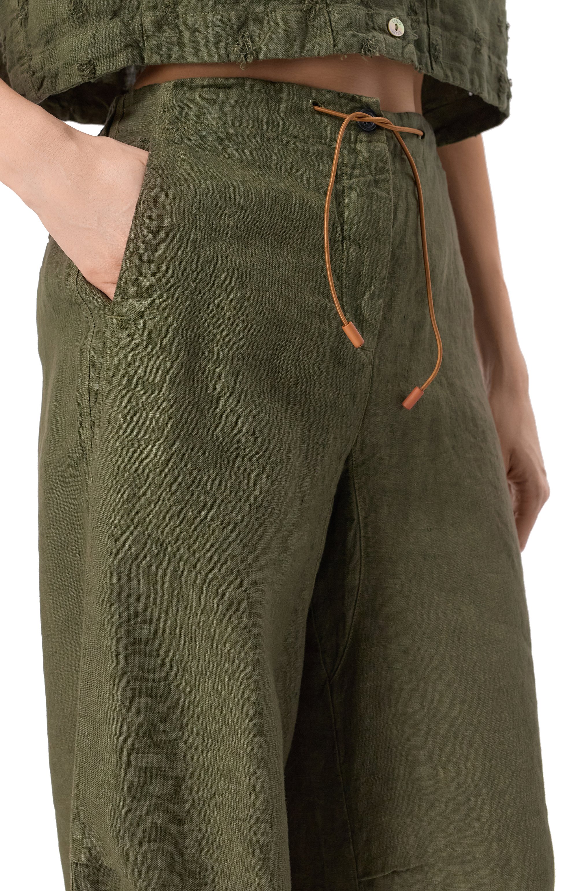 Льняные брюки 120% LINO, арт. 32ALIW29PP/0000476, фото 5