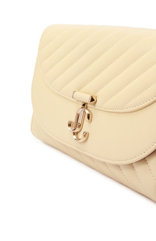 Клатч Curve Jimmy Choo AVN CURVE CLUTCH/HBU Кремовый  AVN CURVE CLUTCH/HBU Фото 3