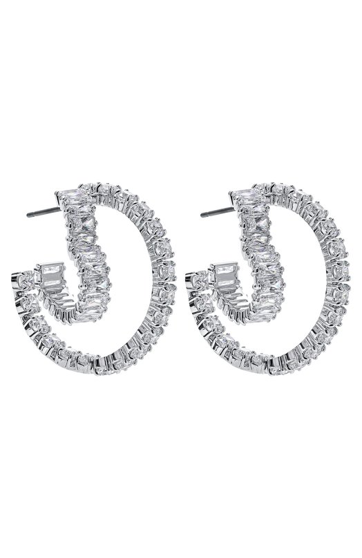 Серьги Matrix Swarovski 5705748 Серебряный  5705748 Фото 3