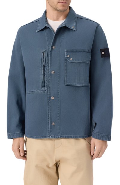 Хлопковая рубашка STONE ISLAND, арт. L1S141200001/S0J18, фото 3