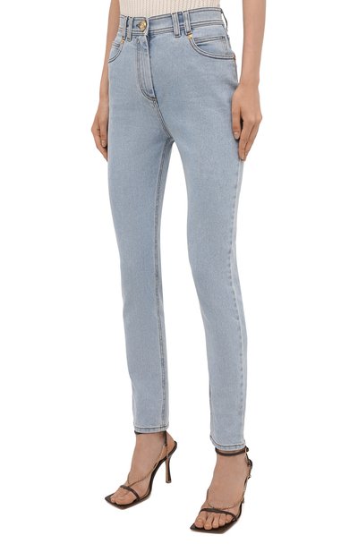 Джинсы BALMAIN голубого цвета по цене 89900 руб., арт. WF1MF000/D138, фото 3 Джинсы BALMAIN, арт. WF1MF000/D138, фото 3