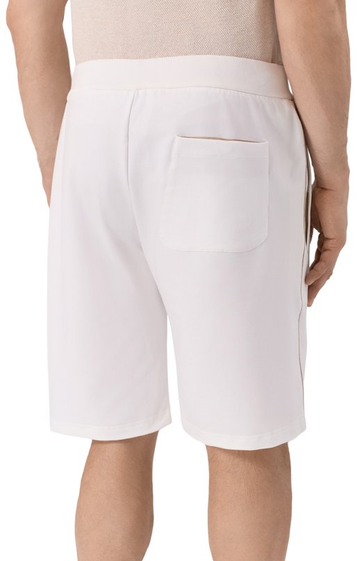 Шорты из лиоцелла и хлопка Paul&Shark 26411806_001 Белый  26411806_001 Фото 4