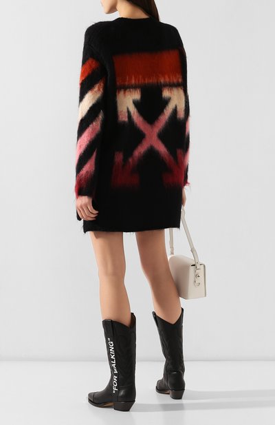 Платье OFF-WHITE черного цвета по цене 76450 руб., арт. 0WHE009E19B7406810B4, фото 2 Платье OFF-WHITE, арт. 0WHE009E19B7406810B4, фото 2