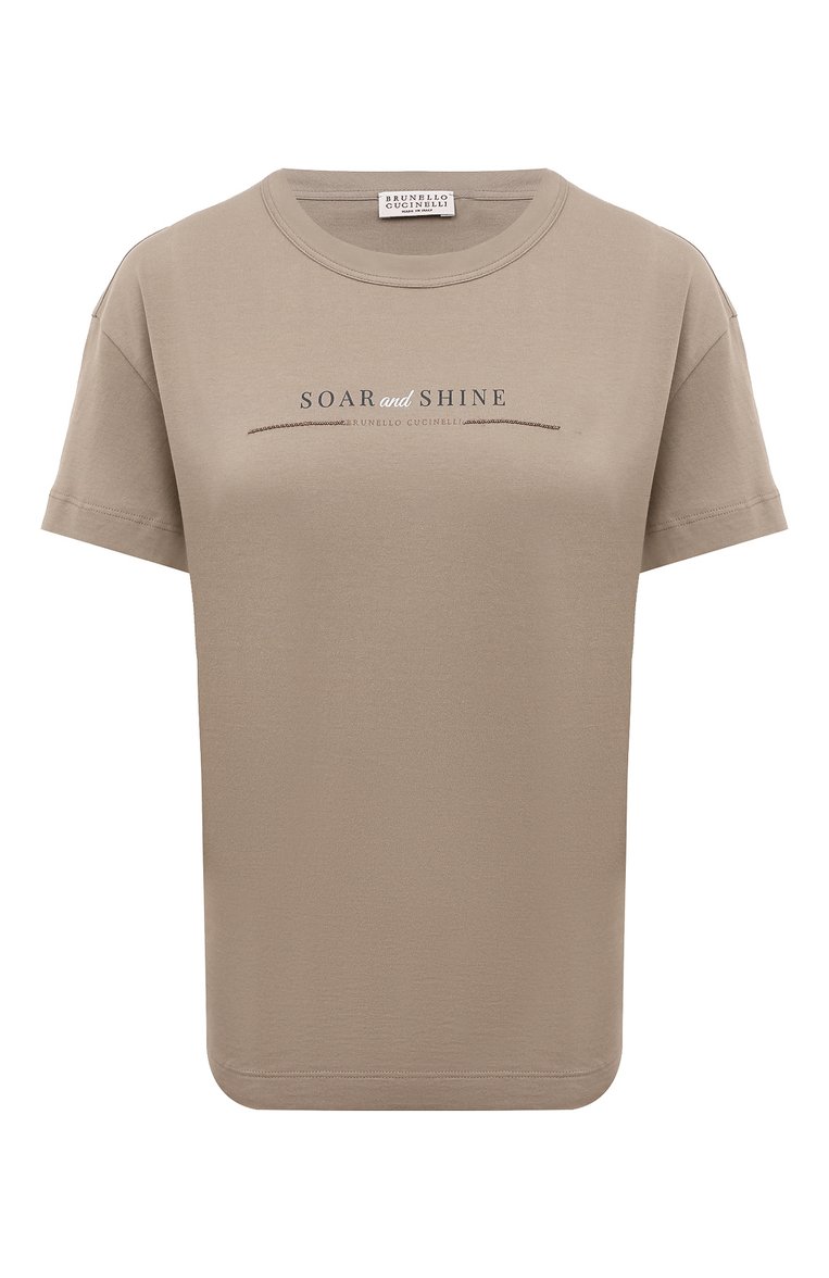 �Хлопковая футболка BRUNELLO CUCINELLI, арт. MPA45BF610, фото 1