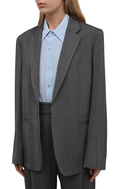 Жакет TOTEME серого цвета по цене 74950 руб., арт. 214-114-702, фото 3 Жакет TOTEME, арт. 214-114-702, фото 3