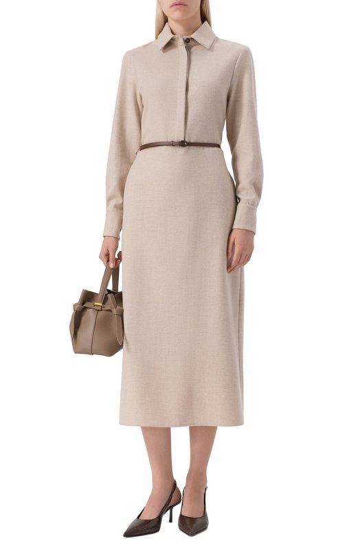 Шерстяное платье Antonelli Firenze P6484/899C Кремовый  P6484/899C Фото 2