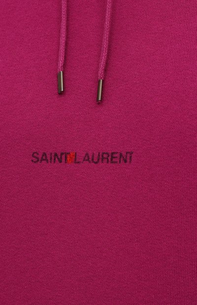 Хлопковое худи SAINT LAURENT, арт. 666166/YBQZ2, фото 5