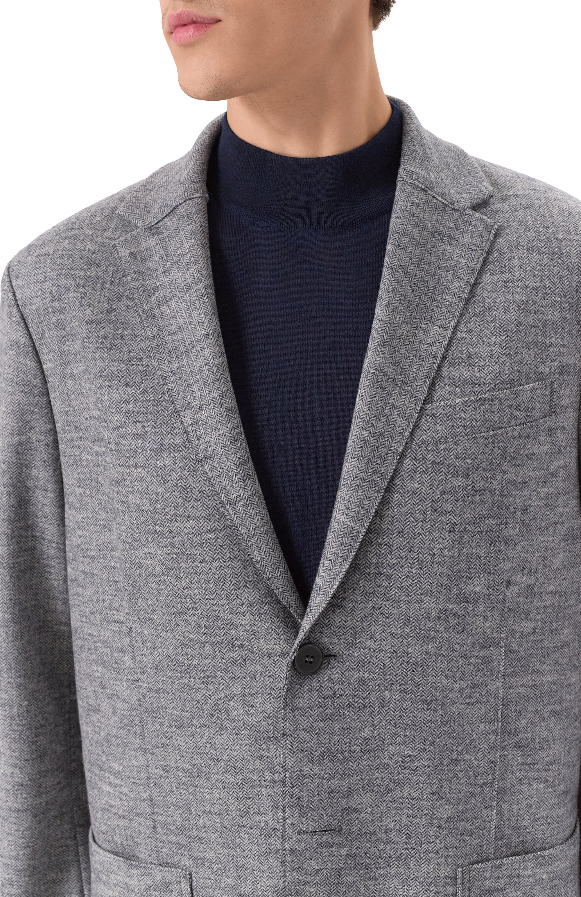 Шерстяной пиджак HARRIS WHARF LONDON, арт. CL8G22MGX, фото 6