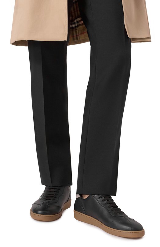 Кожаные кеды Garda Ferragamo 775064 Чёрный  775064 Фото 3