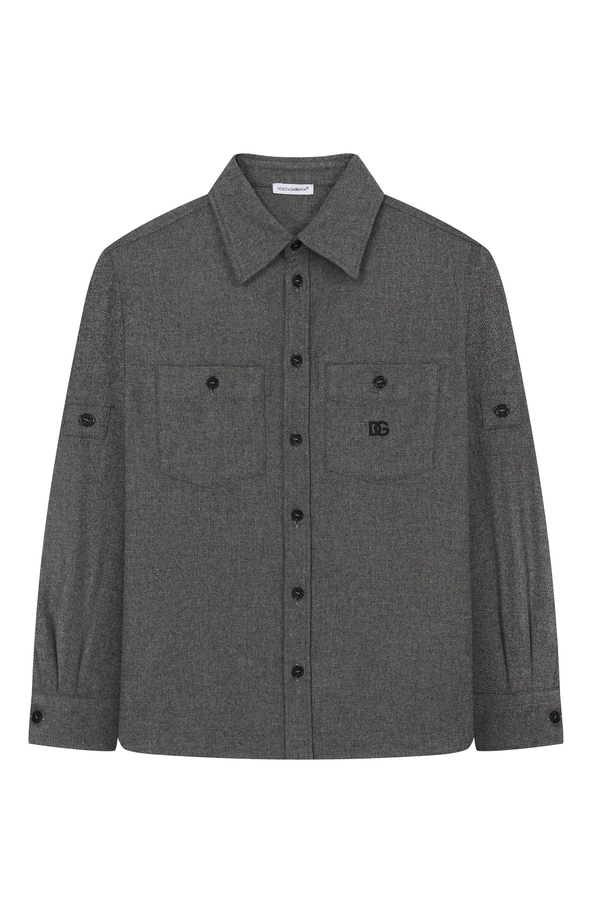Рубашка из вискозы и шерсти DOLCE & GABBANA, арт. L44S58/FURNC/8-12+, фото 1