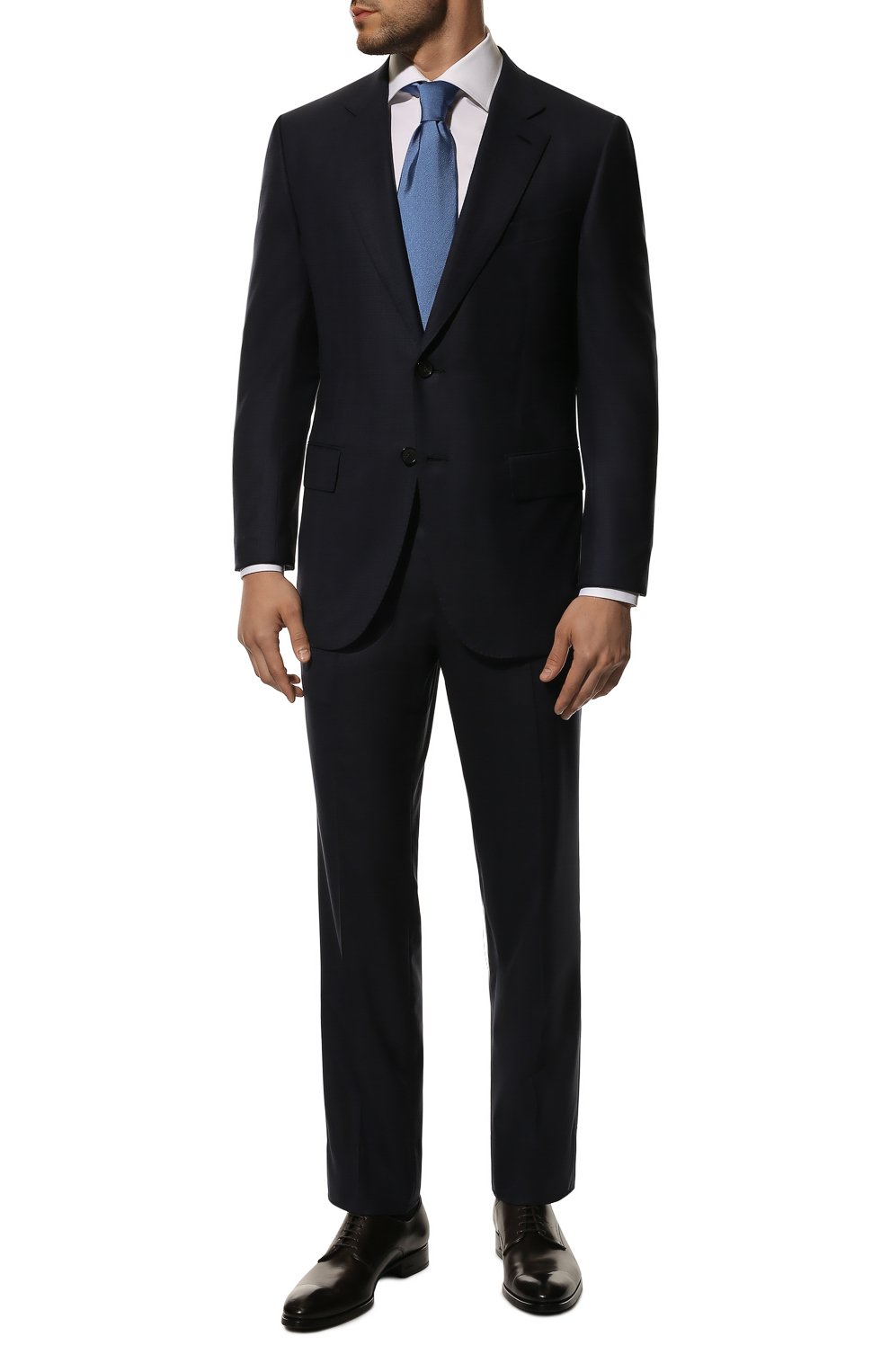 Хлопковая сорочка KITON белого цвета по цене 77850 руб., арт. UCID/H003707, фото 2 Хлопковая сорочка KITON, арт. UCID/H003707, фото 2