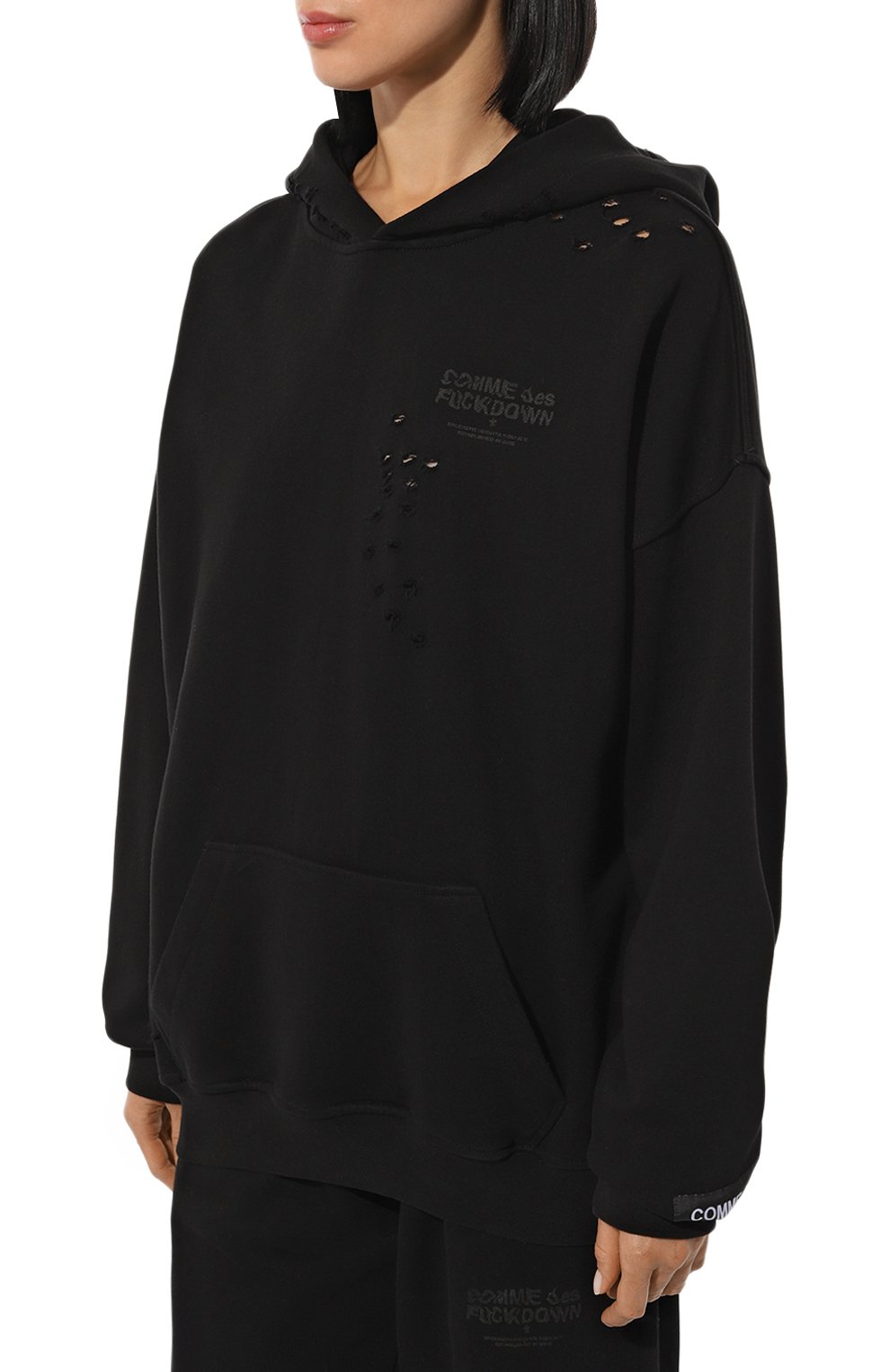 Хлопковое худи COMME DES FUCKDOWN, арт. CFABW01184, фото 3