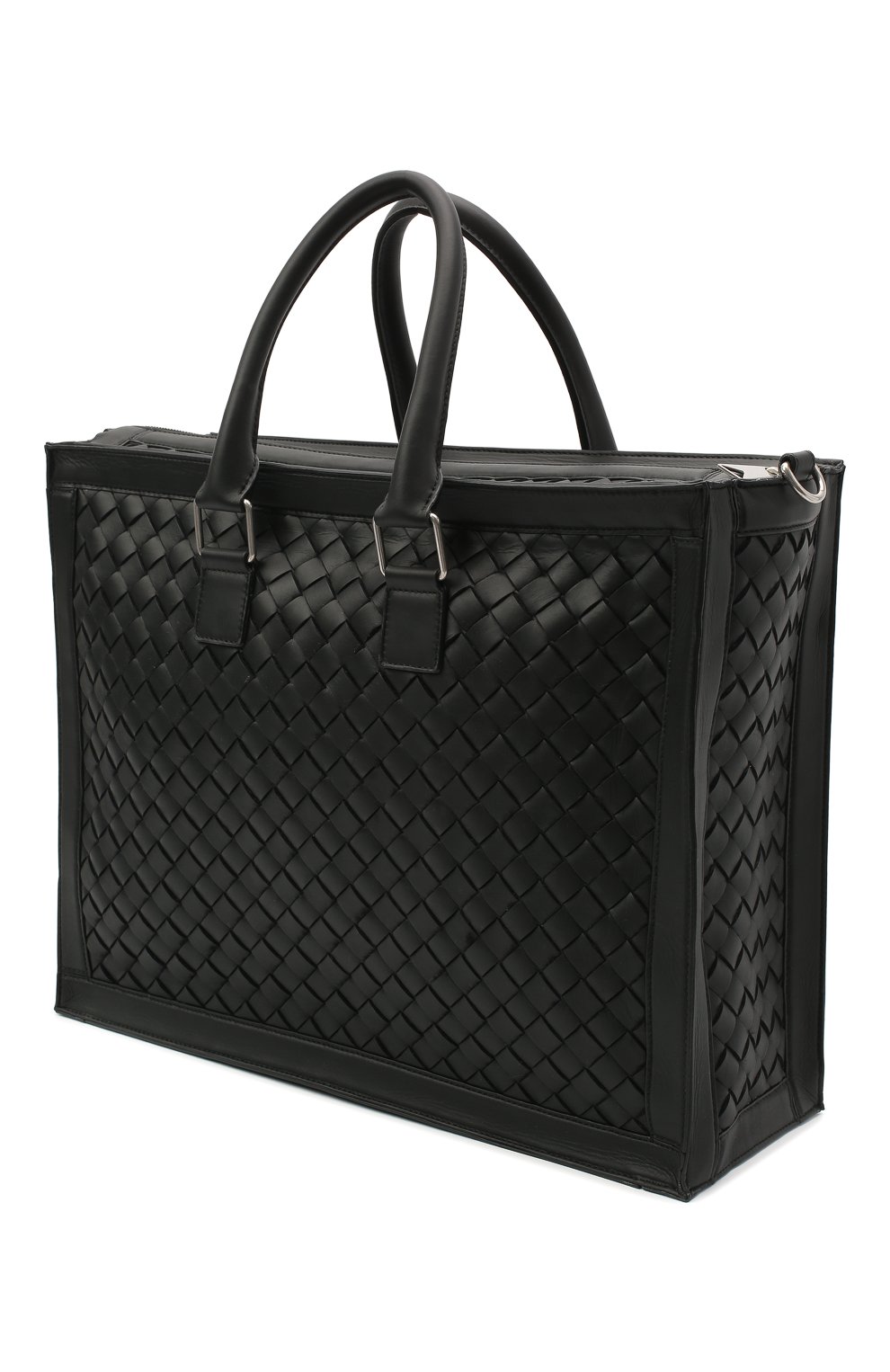 Кожаная сумка BOTTEGA VENETA черного цвета по цене 390500 руб., арт. 641025/V05J1, фото 3 Кожаная сумка BOTTEGA VENETA, арт. 641025/V05J1, фото 3