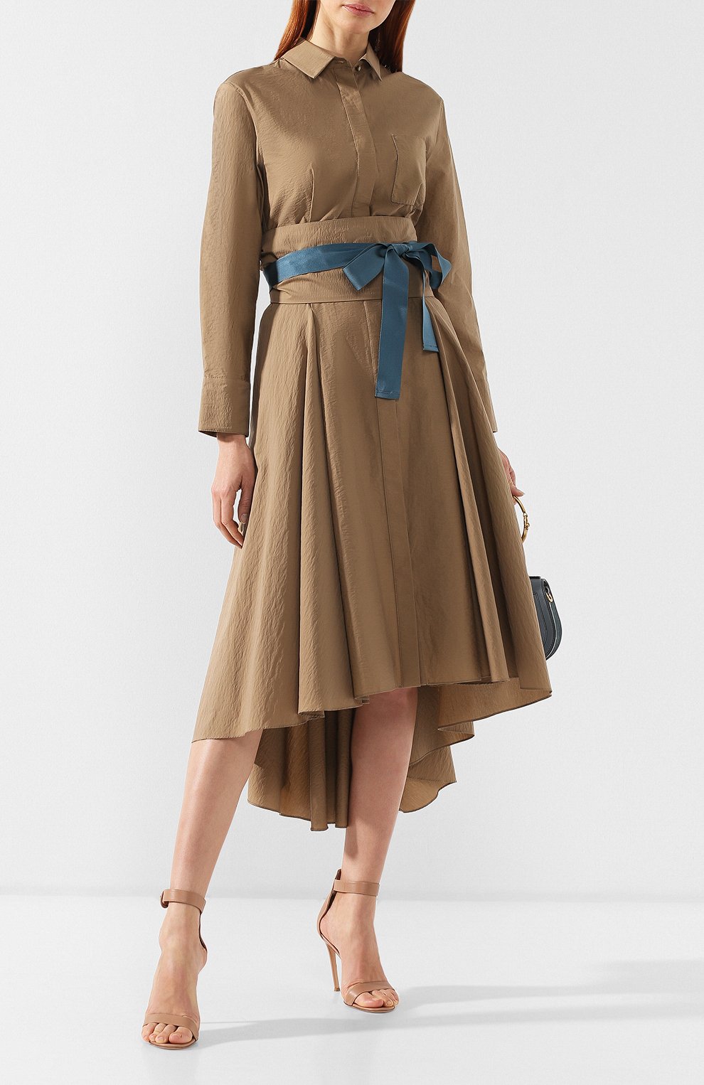 Хлопковое платье BRUNELLO CUCINELLI бежевого цвета по цене 245500 руб., арт. M0F79A4408, фото 2 Хлопковое платье BRUNELLO CUCINELLI, арт. M0F79A4408, фото 2