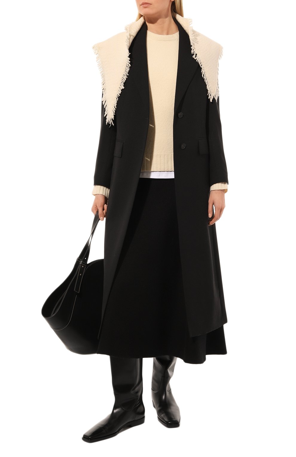 Шерстяная косынка JIL SANDER, арт. J52TF0002/J14592, фото 2