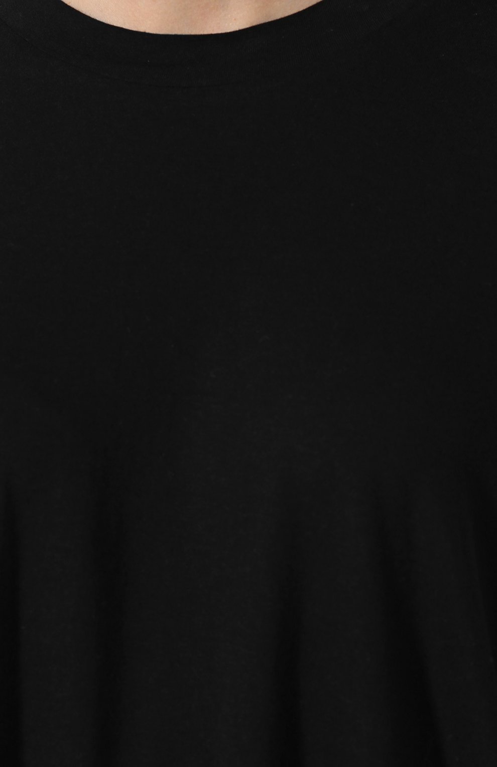 Хлопковая футболка YOHJI YAMAMOTO черного цвета по цене 29950 руб., арт. YZ-T40-830, фото 5 Хлопковая футболка YOHJI YAMAMOTO, арт. YZ-T40-830, фото 5