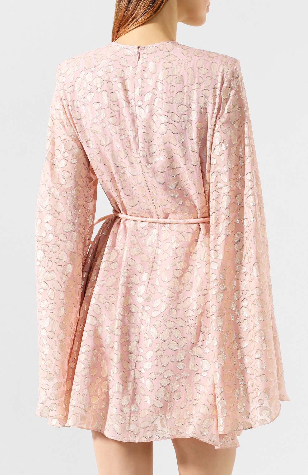 Платье с поясом STELLA MCCARTNEY розового цвета по цене 195000 руб., арт. 600511/S0A20, фото 4 Платье с поясом STELLA MCCARTNEY, арт. 600511/S0A20, фото 4