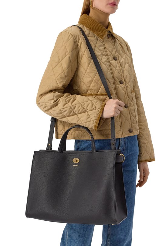 Сумка-тоут Cotswolds medium Burberry 8111339 Чёрный  8111339 Фото 2