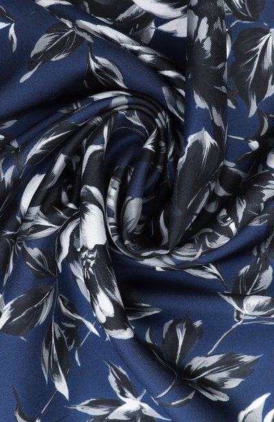 Шелковый платок DOLCE & GABBANA синего цвета по цене 56500 руб., арт. GQ348E/G0TJB, фото 3 Шелковый платок DOLCE & GABBANA, арт. GQ348E/G0TJB, фото 3