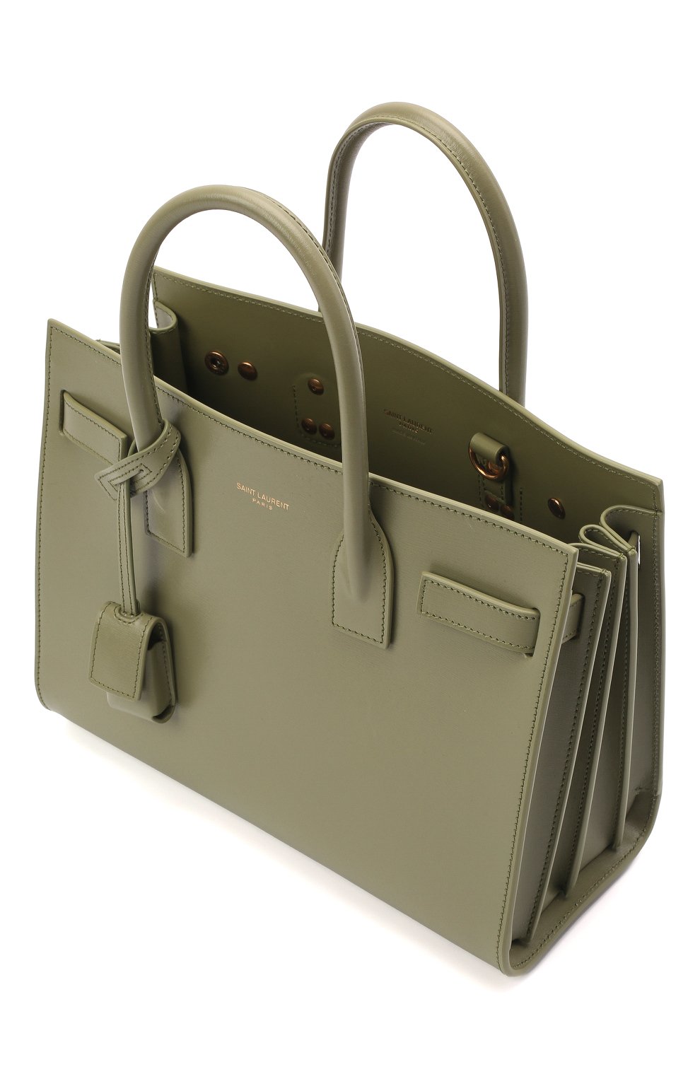 Сумка sac de jour baby SAINT LAURENT светло-зеленого цвета по цене 385000 руб., арт. 421863/02G9W, фото 5 Сумка sac de jour baby SAINT LAURENT, арт. 421863/02G9W, фото 5