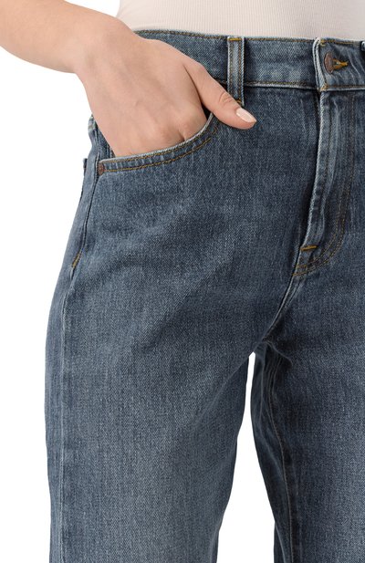 Джинсы 7 FOR ALL MANKIND синего цвета по цене 24150 руб., арт. JSSTC100JA, фото 5 Джинсы 7 FOR ALL MANKIND, арт. JSSTC100JA, фото 5