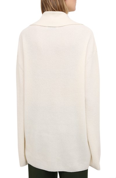 Кардиган NANUSHKA кремового цвета по цене 38150 руб., арт. DARLA_CREME_SUSTAINABLE CASHMERE KNIT, фото 4 Кардиган NANUSHKA, арт. DARLA_CREME_SUSTAINABLE CASHMERE KNIT, фото 4