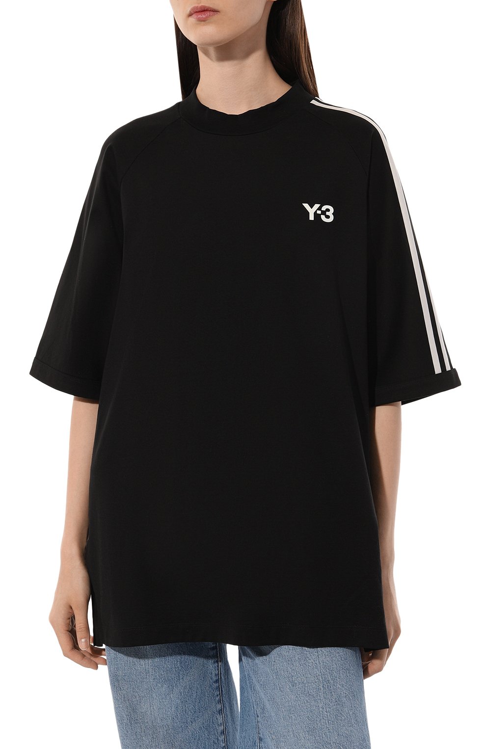 Хлопковая футболка Y-3, арт. H63065, фото 3
