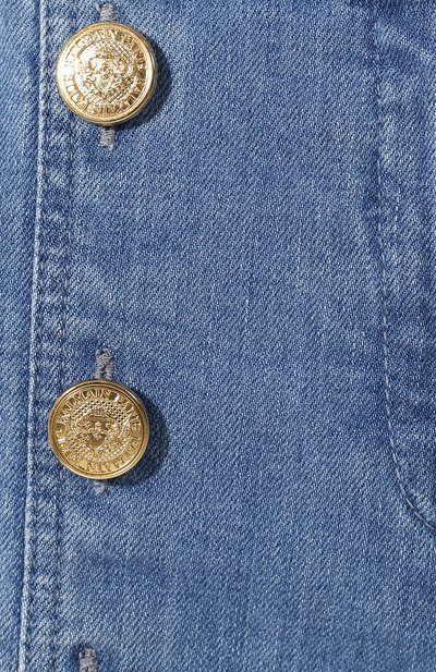 Укороченные джинсы BALMAIN синего цвета по цене 106500 руб., арт. RF15353/D041, фото 5 Укороченные джинсы BALMAIN, арт. RF15353/D041, фото 5