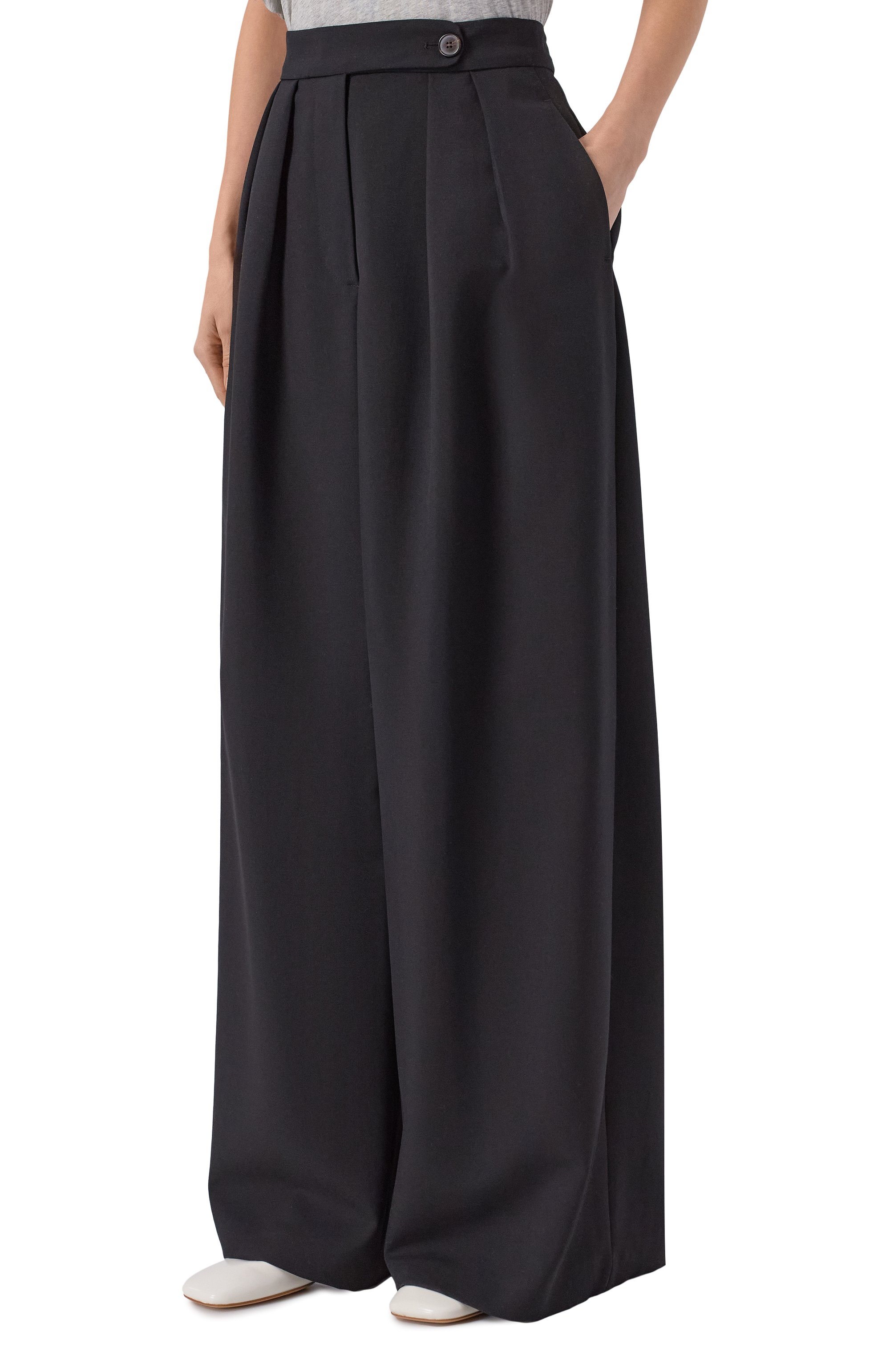 Шерстяные брюки DRIES VAN NOTEN черного цвета по цене 113500 руб., арт. 010903/3249, фото 3 Шерстяные брюки DRIES VAN NOTEN, арт. 010903/3249, фото 3