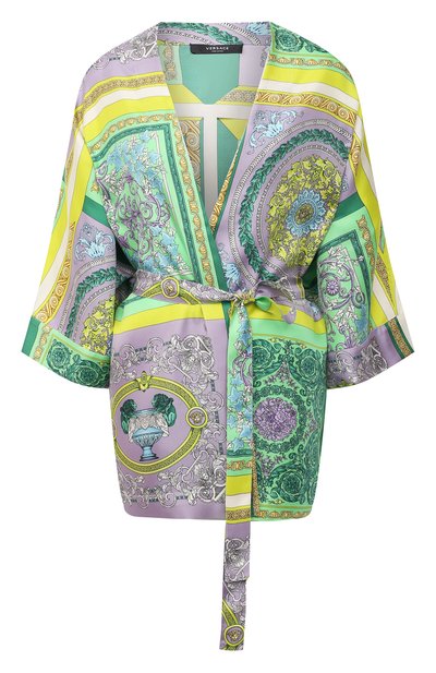 Женский шелковый халат VERSACE, арт. AUD05058/1F00508