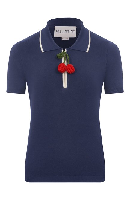 Женское хлопковое поло VALENTINO, арт. 7B3KC65F/9EQ