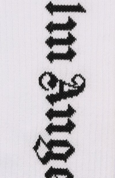 Хлопковые носки PALM ANGELS, арт. PMRA001C99FAB0020110, фото 2