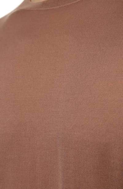 Шерстяной джемпер ZEGNA розового цвета по цене 74900 руб., арт. UZM00/110, фото 5 Шерстяной джемпер ZEGNA, арт. UZM00/110, фото 5